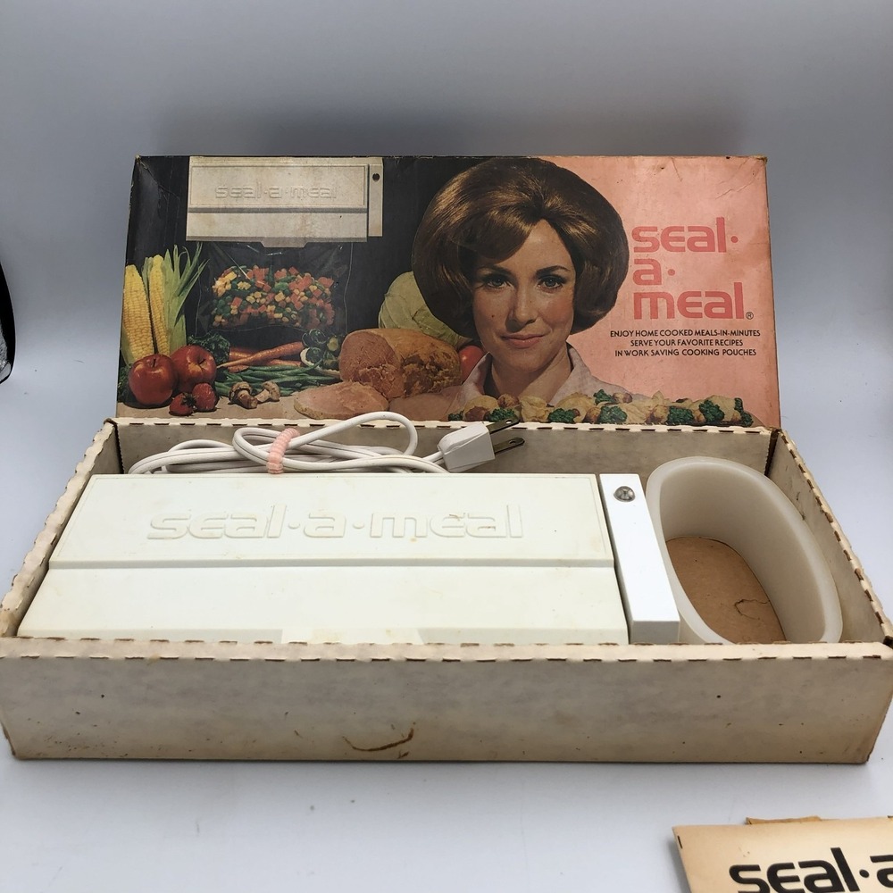Vintage 1970's Dazey Seal a Meal  in Original Box Paperwork WORKS Small Kitchen